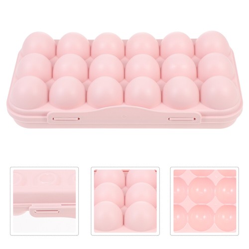 Egg Storage Box Pp Colorful Case 18 Holder for Fridge Decorative Trays eBay