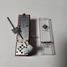 VTG Wittner Taktell Super Mini Metronome Red Case With Key W Germany Nice Cond.