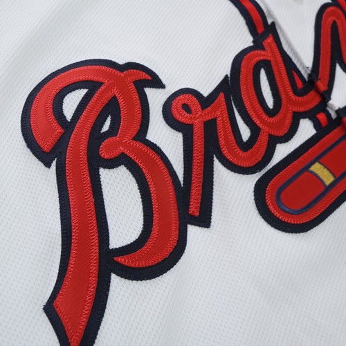 Chipper Jones auto 2016 "HOF 18" Atlanta Braves Authentic Cool Base Jersey BAS - Picture 7 of 8