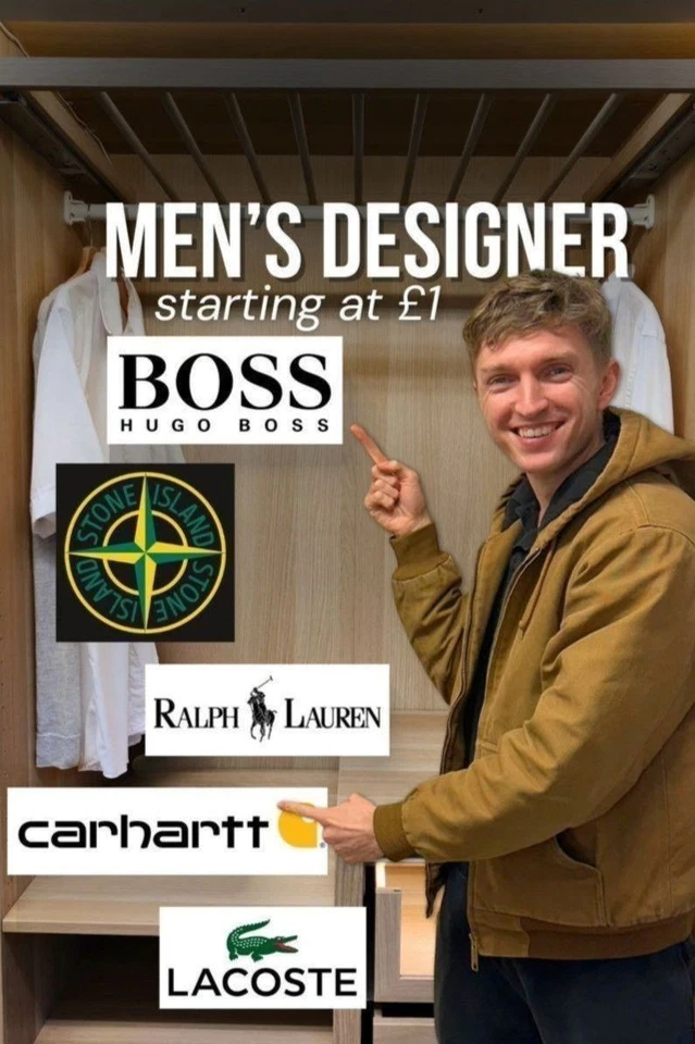 Men's £1 Designer ! Stone island vivienne Boss Lacoste Ralph lauren jumper