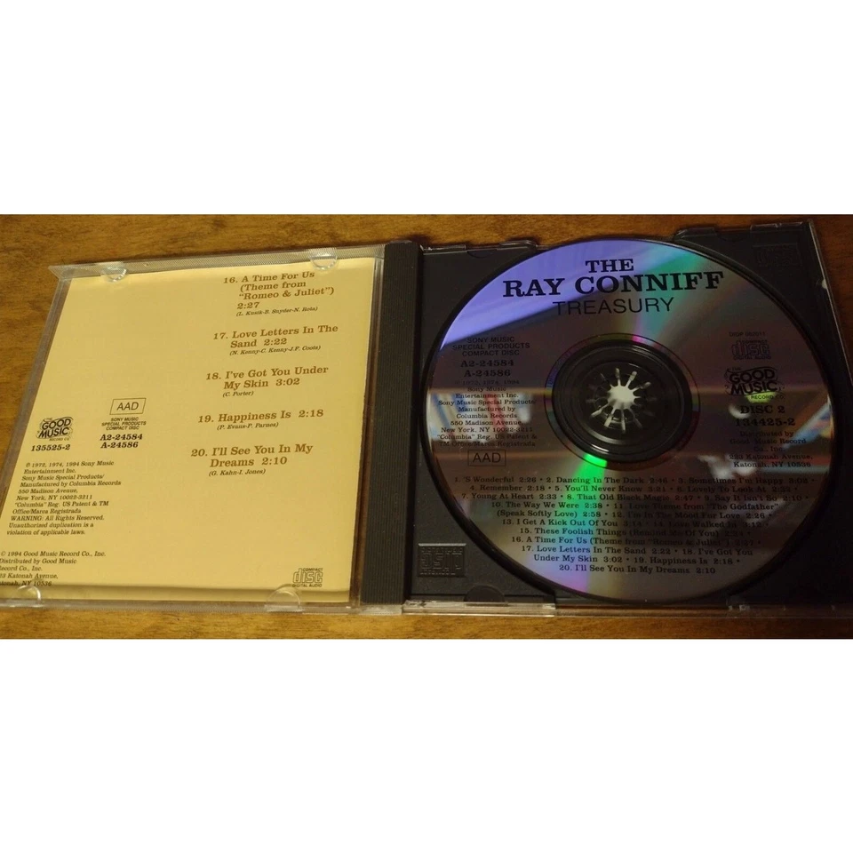 The Ray Conniff Treasury Disc Two by Various Artists (CD, 1994) - Image 2 of 3
