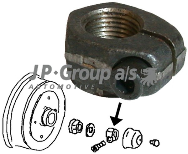 JP Group Mutter Achsstummel 8163450186 FüR VW Kaefer 15 1500 1600 31 Variant 36-image