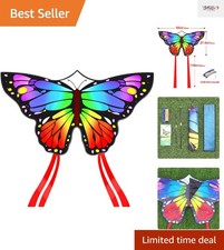 Durable 55" Butterfly Kite with 300ft String - Exciting Family Activity Outdoors