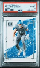 2024 PANINI IMPECCABLE SILVER #21 AIDAN HUTCHINSON 41/50 PSA 4