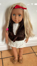 Play Doll Girl Blonde Straight Hair Blue Eyes Light Complexion, Outfit & Shoes