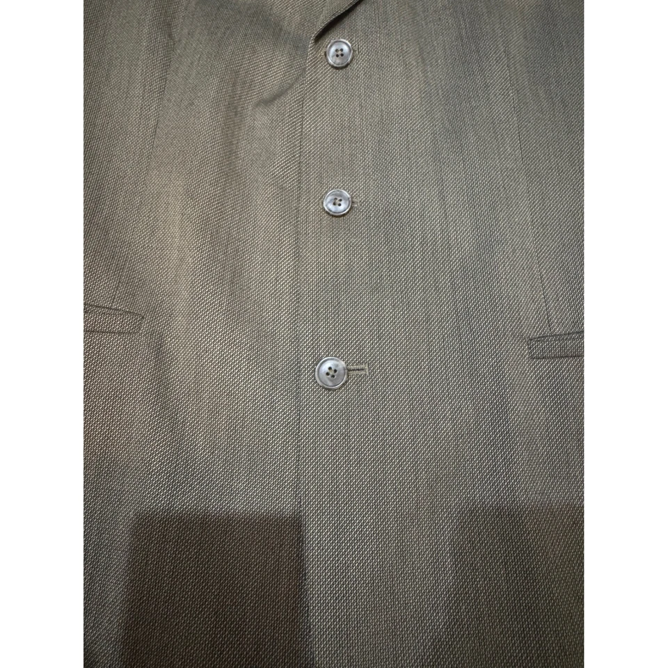 Conjunto de Traje J. Ferrar Blazer y Pantalón Ajuste Personalizado Marrón Para Hombre Talla 44L Foto 4 de 4