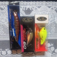 Total 16 points, a set of lures, spinners, and worms