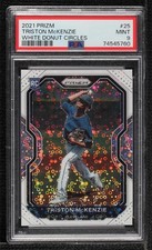 2021 Panini Prizm White Donut Circle 3/5 Triston McKenzie #25 PSA 9 MINT b4d