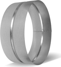 8 Inch Duct Fitting Connector for HVAC Ducting - Galvanized Steel round Pipe Duc