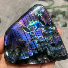 243g  Natural Purple Labradorite Quartz Crystal Stone Specimen Healing