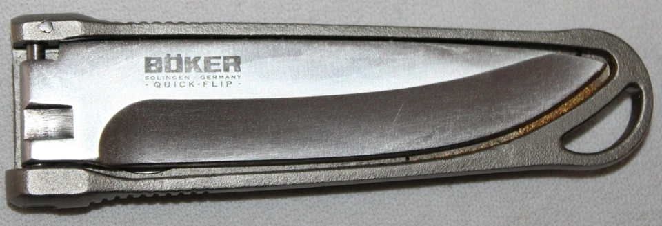 BOKER QUICK FLIP Aluminum Folding Knife w/ Steel Blade - Solingen, Germany - Image 2 of 4