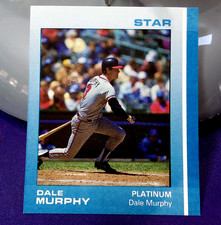 1988 STAR DALE MURPHY  WHITE BAR PROOF OVERSIZED RARE PLATINUM
