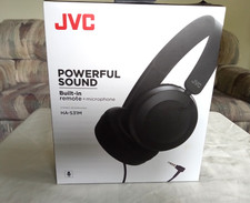 JVC Powerful Sound Wire Headphones Built-In Remote  Mic HA-S31M