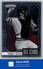 2021 Panini Prizm #OS-8 Johnny Bench Old School Reds BB3