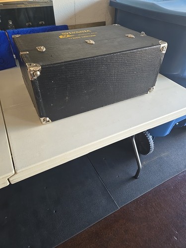 Vintage Sylvania Vacuum Tube TV Radio Serviceman Carrying Case 22"x15"x9" Empty - Picture 5 of 19