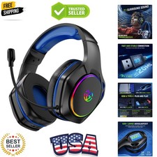 Wireless Gaming Headset for Ps5, Ps4, Pc with 7.1 Surround Sound, 360  Adjust...