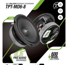 TIMPANO  TPT-MD6-8  6.5" MIDRANGE 600WATTS PRO AUDIO 8 OHM CAR SPEAKER