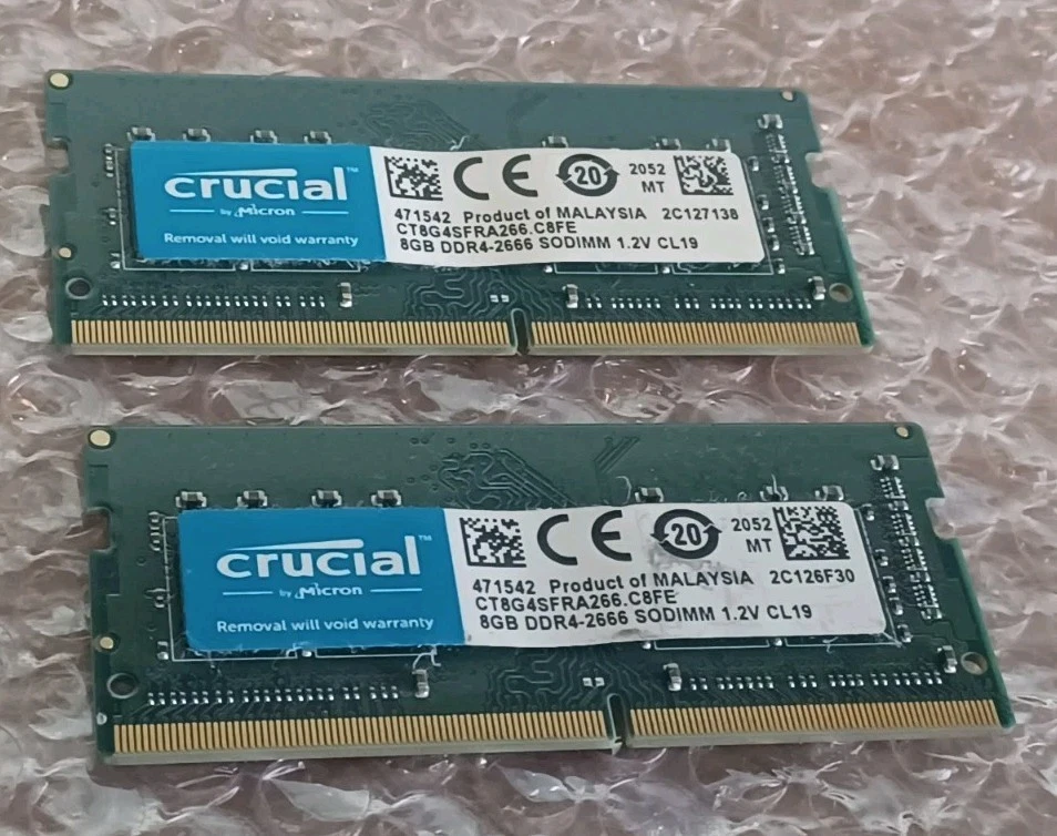 Crucial RAM CT8G4DFRA266 8Go DDR4 2666MHz CL19 Mémoire De Bureau