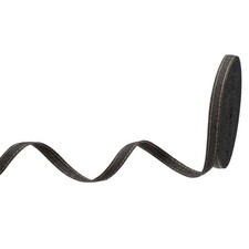 3/8" Denim Ribbon, 1 Roll 11 Yard Craft Strip, Black