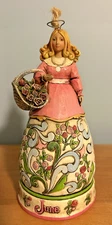 Jim Shore Heartwood Creek June Birthday Angel Figurine - Without Wings Fallen