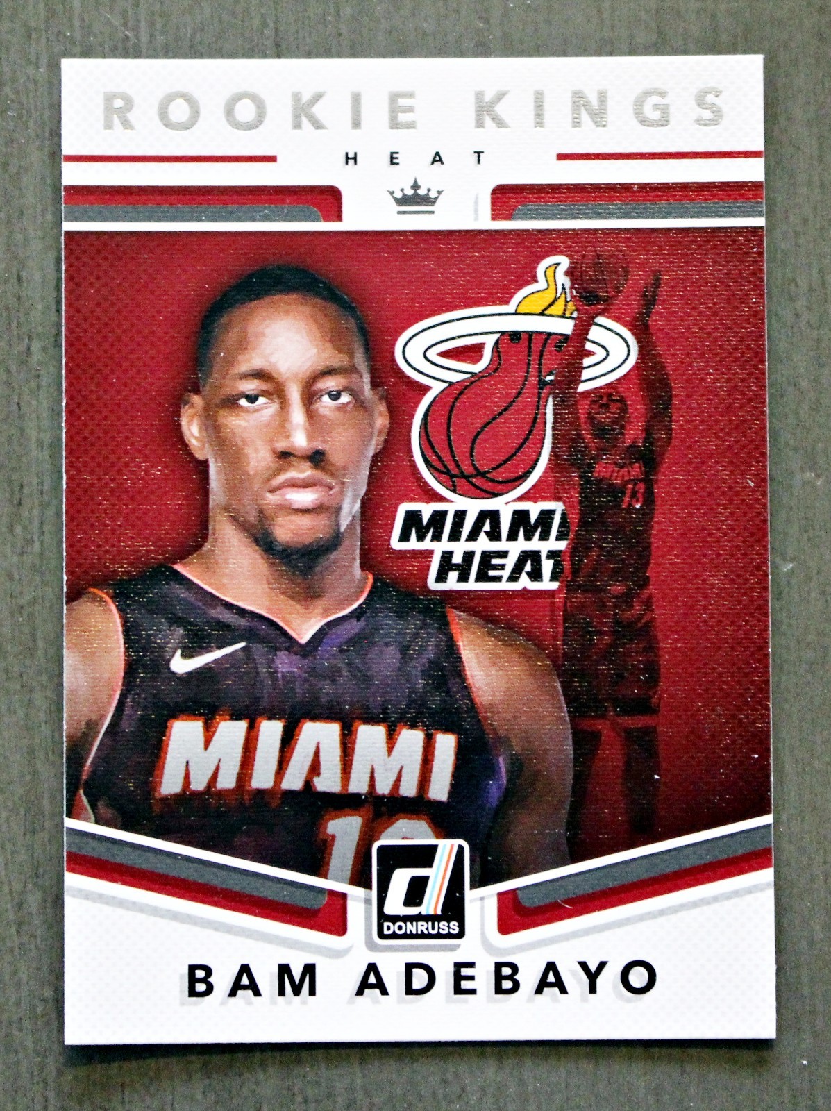 2017-18 PANINI DONRUSS BAM ADEBAYO ROOKIE KINGS INSERT RC #14 HEAT