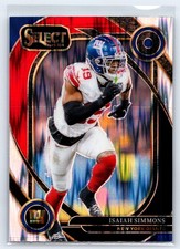 2024 Panini Select #261 Isaiah Simmons Black & Red Prizm Shock