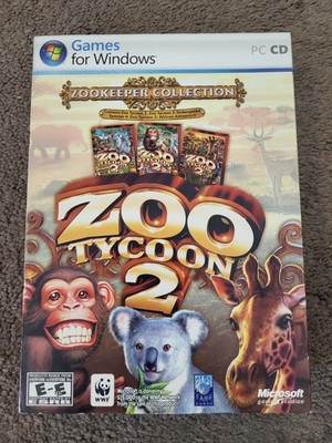 Zoo Tycoon 2: Zookeeper Collection (PC, 2006) 2 Disc Set in Case with Manual