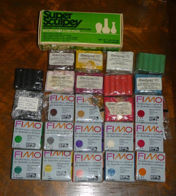 FIMO Super Sculpey and Sculpey Polymer Clay Lot!! Crafts!