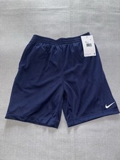 Nike Boy's Mesh Shorts Essential Blue Navy Size 7 Dri-Fit Swoosh Logo
