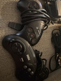 2 Sega Genesis Bundle MK-1631 - 2 Controllers - 9 Games - Tested, Working READ