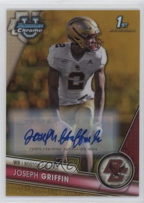 2023 Bowman U Chrome Prospect Gold Refractor /50 Joseph Griffin #87 Auto 1i9