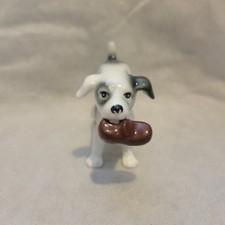 American Staffordshire terrier pitbull w shoe dog fine bone china Danbury Mint