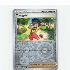 Youngster 198/198 Uncommon Scarlet & Violet Pokemon Reverse Holo Near Mint