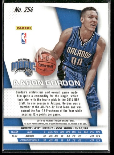 2014-15 Panini Prizm #254 Aaron Gordon - Bild 2 von 2
