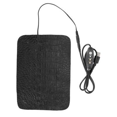 Tiiyee Reptile Heat Pad, Under Tank Terrarium Heating Mat Hermit Small, Black