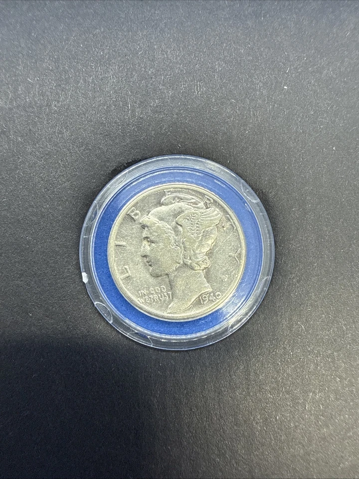 Mercury 1940-S 10c Dime, 90% Silver Half Dollar - Image 3 of 4