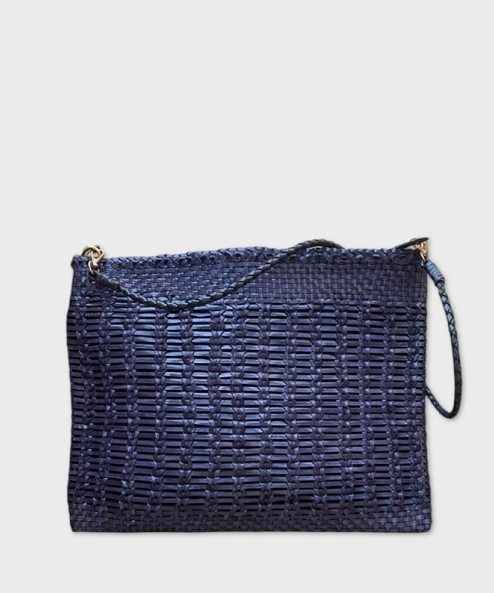 Клатч Vipera Saba maxi borsa, темно-синий саксофон.