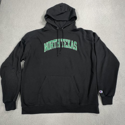 #ad North Texas Mean Green Hoodie Sweatshirt Mens XL Black NCAA College Football $29.99