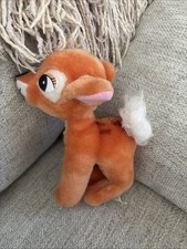 Vintage Disney Bambi Deer Plush Hardees Canasa Trading 1985 7" Standing Baby