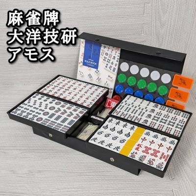Taiyo Giken Mahjong Tile Set Complete Japan Traditional Tabletop Collectible