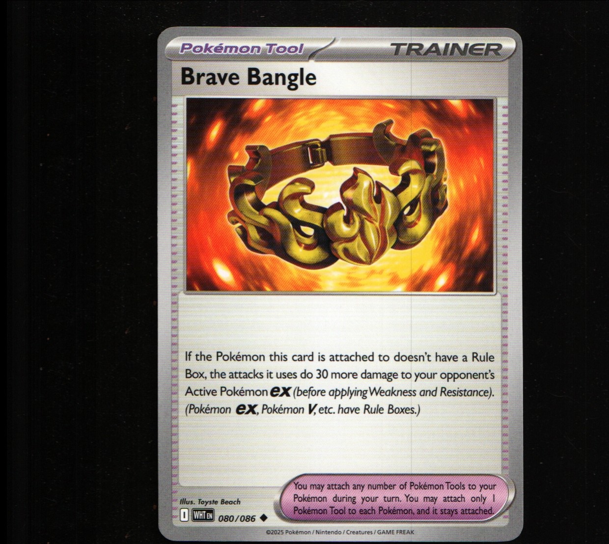 Brave Bangle Uncommon SV: White Flare 080/086 LP