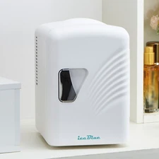 iceBlue Mini Fridge 4L/6 Can Portable Cooler & Warmer for Skincare, Car, Home