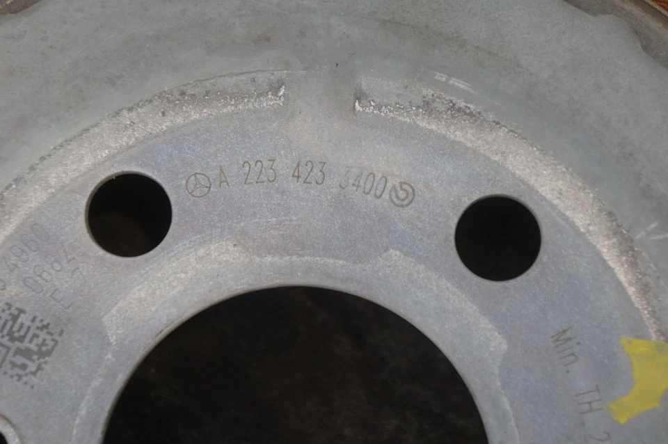 Juego 2 rotores de freno de disco traseros izquierdo y derecho OEM 2234233400 Mercedes S500 W223 21-25 Foto 2 de 4