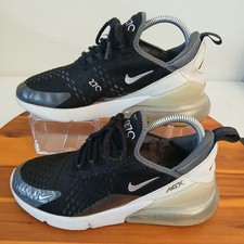 Nike Air Max 270 Kids Size 7Y Black White Run...