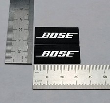 Bose Speaker Badge Logo Emblem - Brushed Silver With Self Stick Adhesive