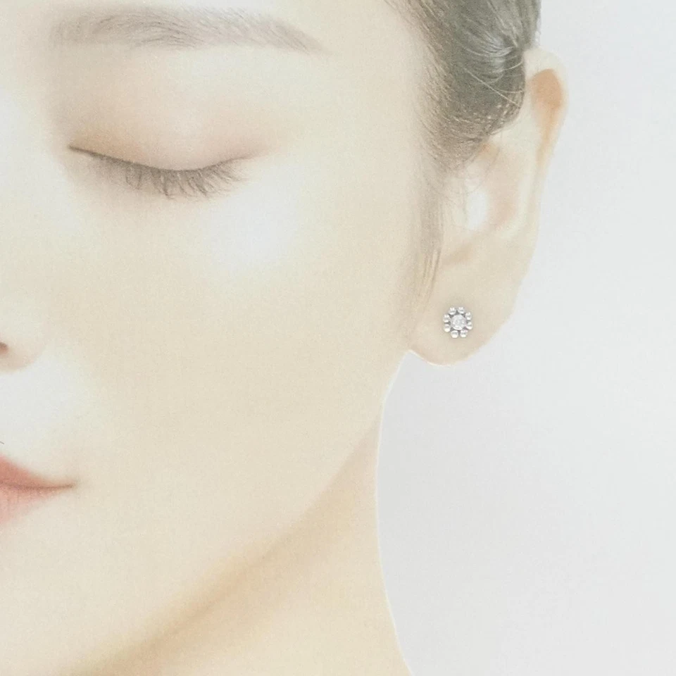 Authentic Tiffany Diamond Earrings  #260-007-197-7164 - Image 4 of 4