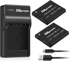 2 Pack NB-11L Battery and Rapid Charger for Canon PowerShot SX420 is, SX410 is,