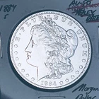 1884-S GEM AU+++! AMAZING MONSTER KEY DATE! U.S. MORGAN DOLLAR. WOW!