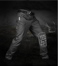 Men's Work Cargo Pants Tactical Combat Pants Outdoor Hiking Waterproof Trousers
