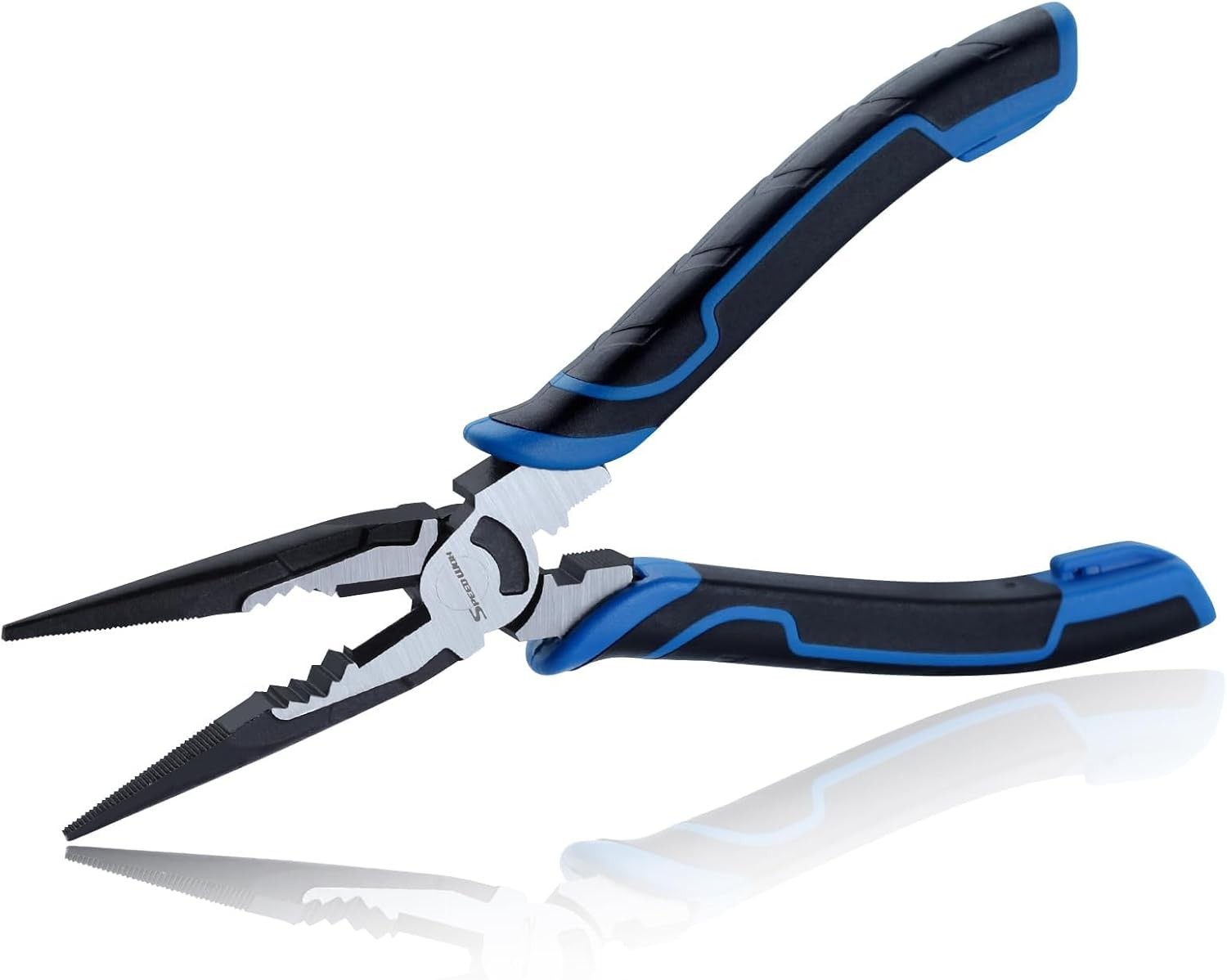 SPEEDWOX 8-Inch Multifunctional Tool Pliers Multipurpose 8", Blue & Black 